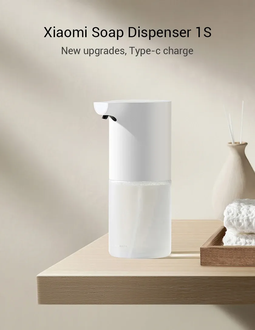 Distributeur de savon Xiaomi 1S, vue d'ensemble