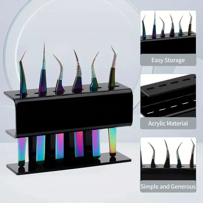 Détail du rangement de pincettes