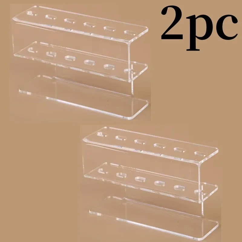 Support de rangement pour pincettes en acrylique à 6 emplacements, présentoir professionnel pour extensions de cils 8
