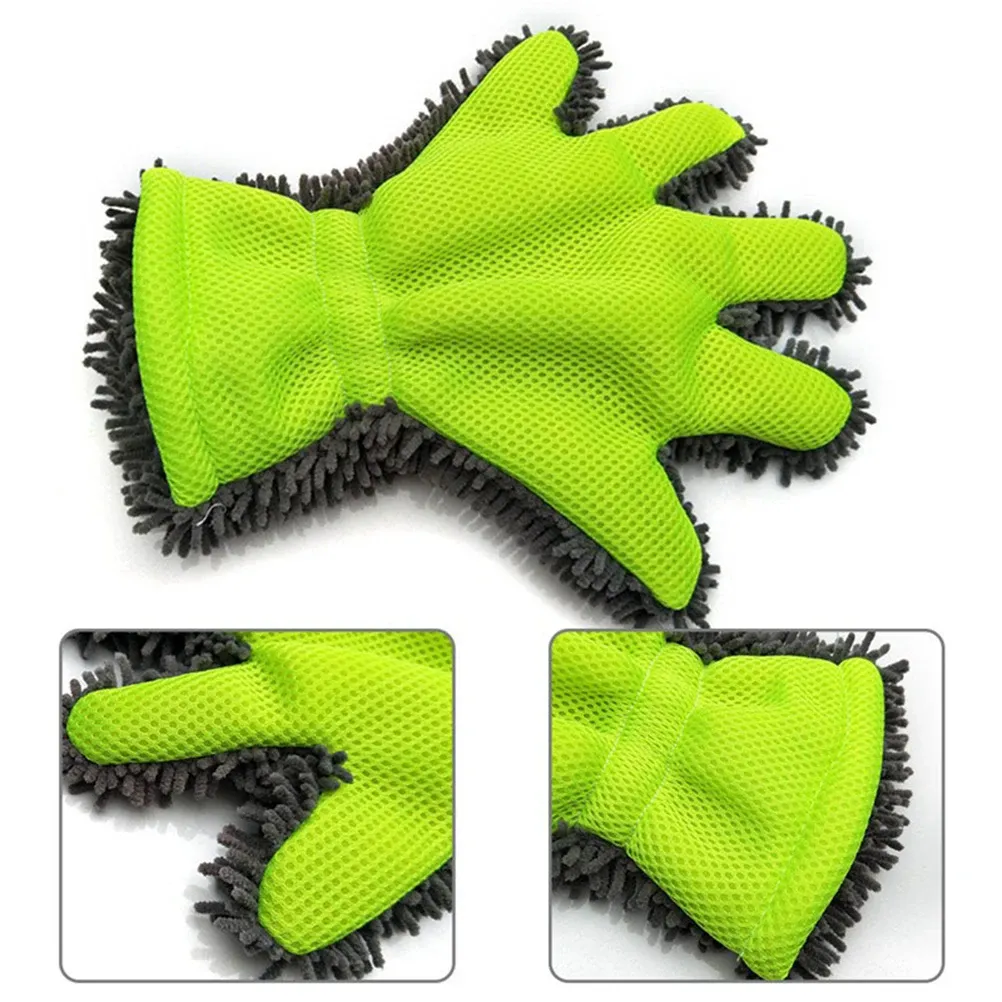 Gant de lavage de voiture en microfibre