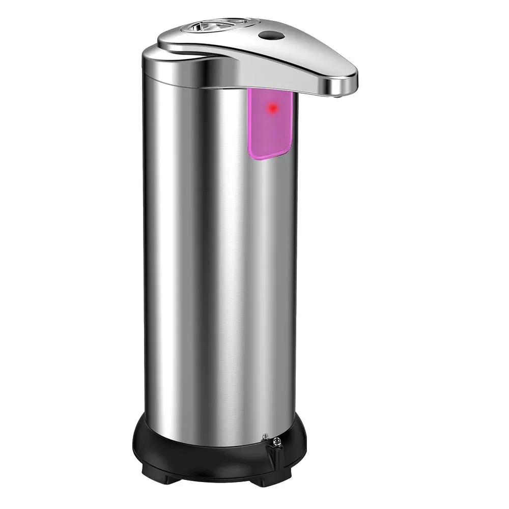 Distributeur de savon intelligent à induction en acier inoxydable, distributeur automatique de savon liquide avec grande capacité pour salle de bain 7