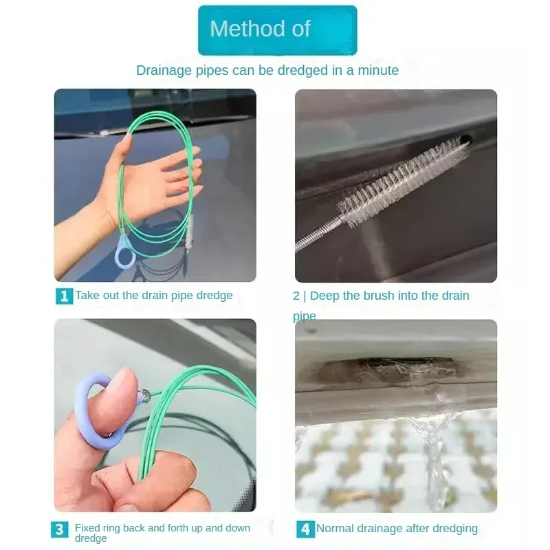 Brosse de nettoyage pour évacuation de véhicule