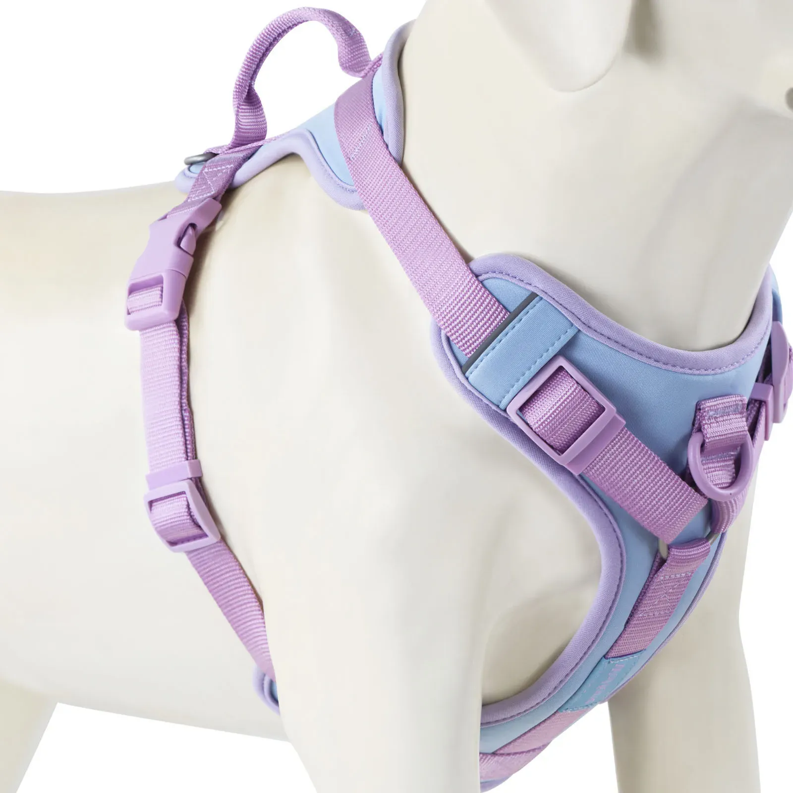 Harnais de luxe pour chien anti-traction, couleur chocolat, réglable, pour petits et grands chiens 8