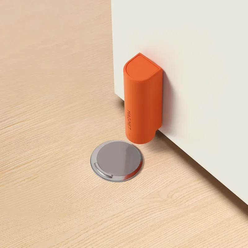 Butoir de porte magnétique, protège-mur, amortisseur de porte, support de porte invisible, quincaillerie d'ameublement 6