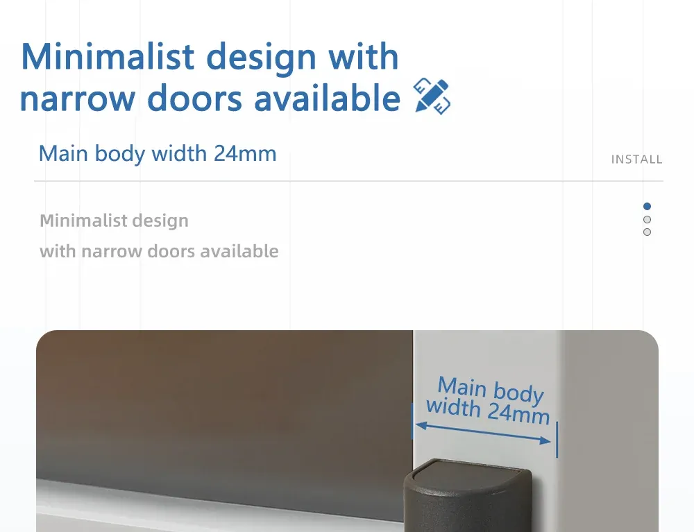Butoir de porte en contexte décoratif