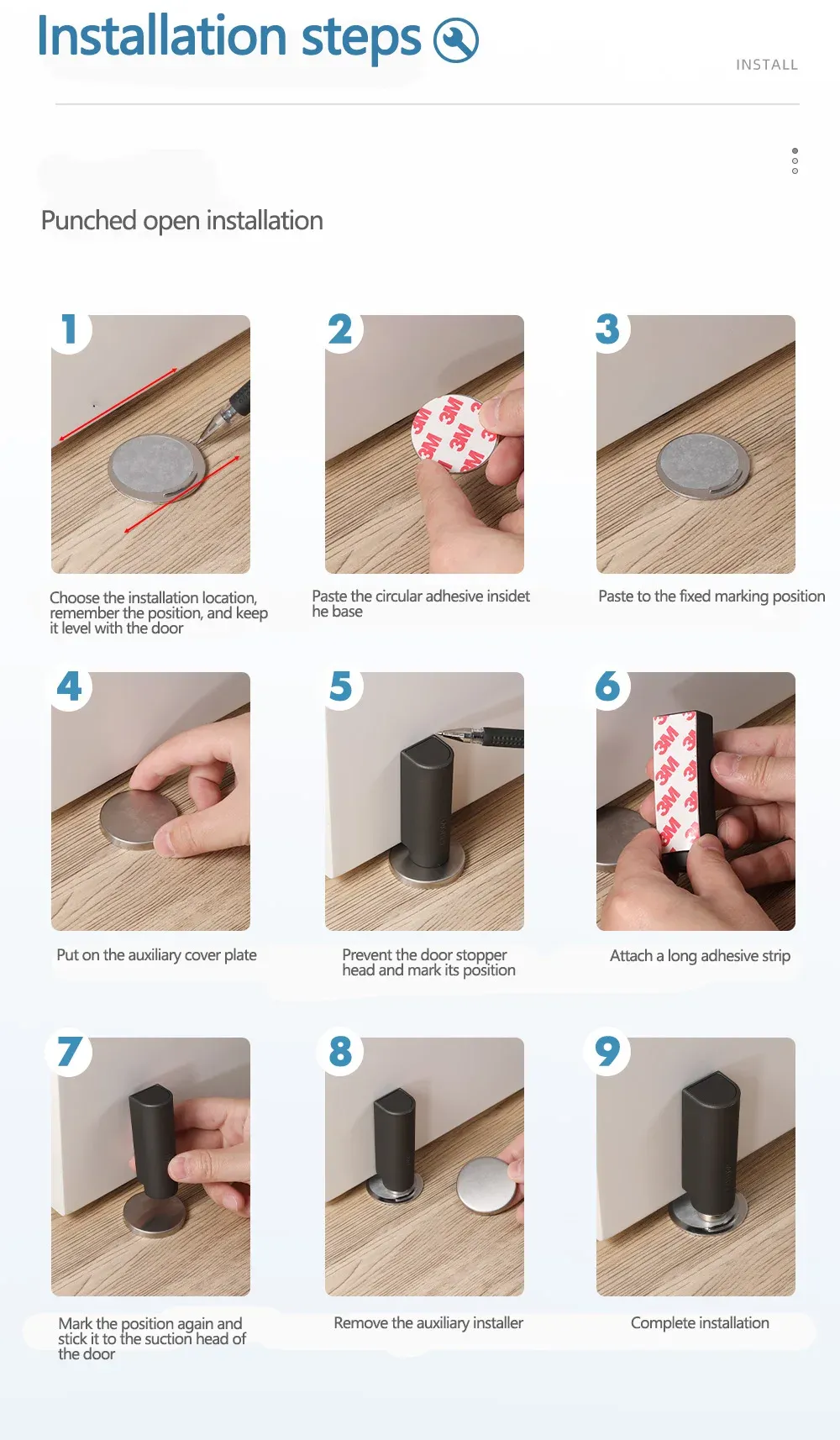 Butoir de porte magnétique, présentation complète