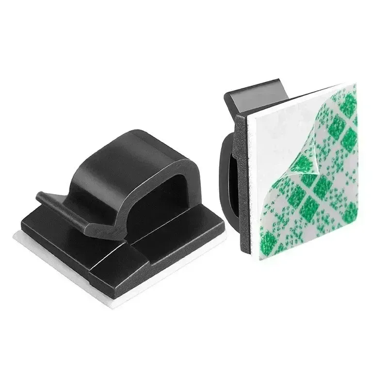 Clips adhésifs de gestion de câbles (lot de 10 à 50 pièces) pour voiture, maison et bureau 2