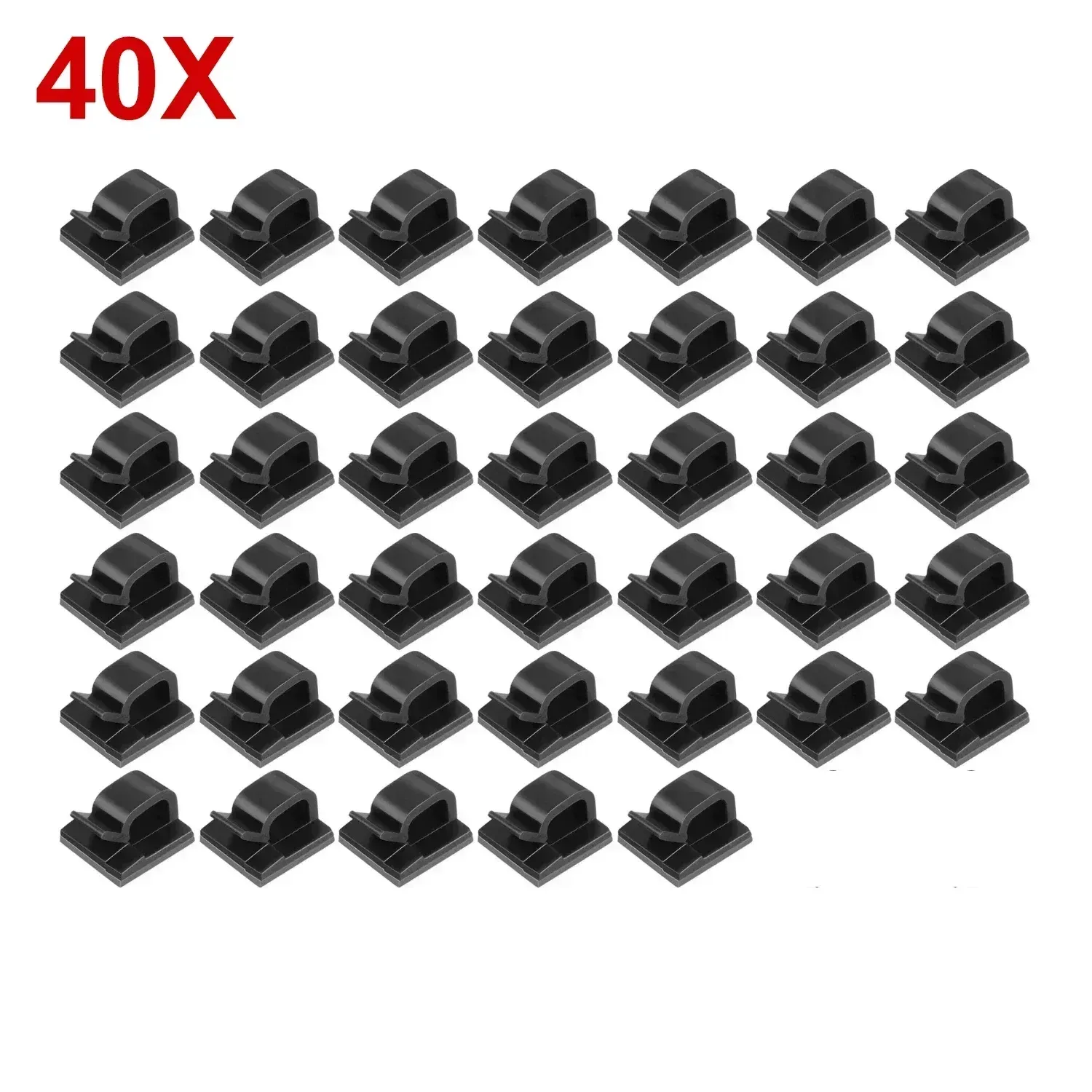 Clips adhésifs de gestion de câbles (lot de 10 à 50 pièces) pour voiture, maison et bureau 16