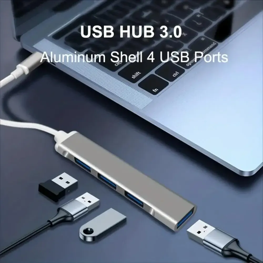 Hub USB-C 4 ports 3.0, adaptateur répartiteur USB-C, station d'accueil OTG pour MacBook Pro 13/15, MacBook Air et PC portable - Chargeur de téléphone USB-C 4