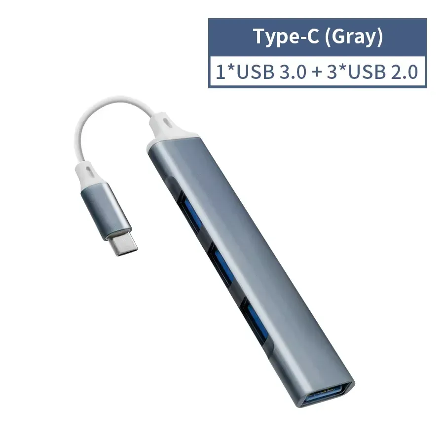 Hub USB-C avec accessoires connectés