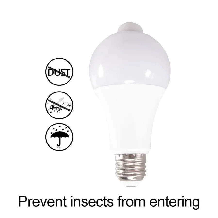 Ampoule LED MunLii 220V E27 avec détecteur de mouvement PIR, 12W, 15W, 18W 4