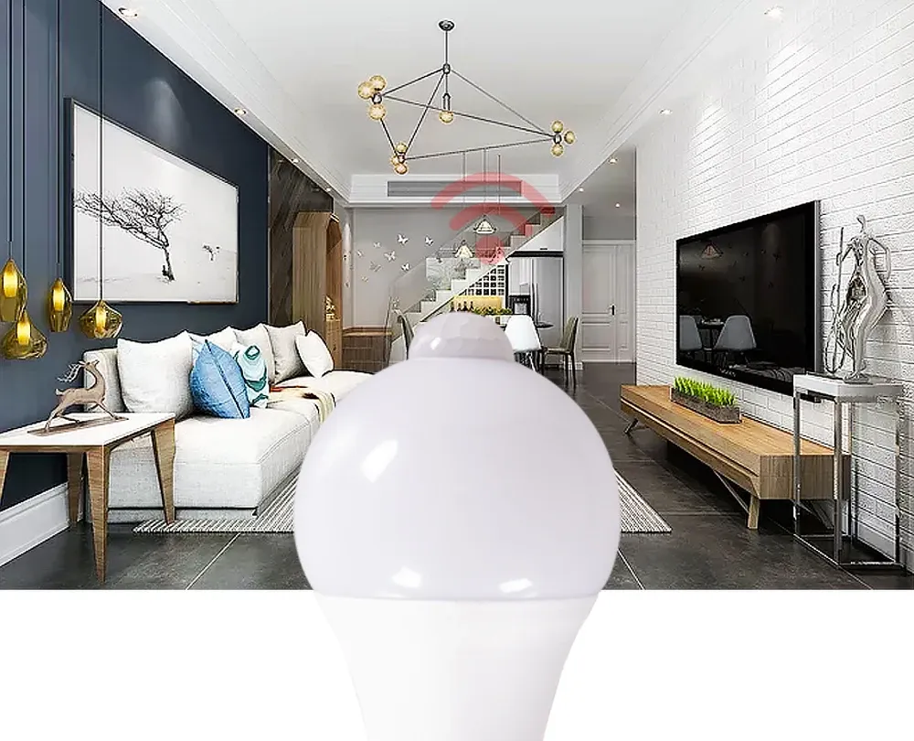 Ampoule LED à détecteur de mouvement PIR MunLii en situation