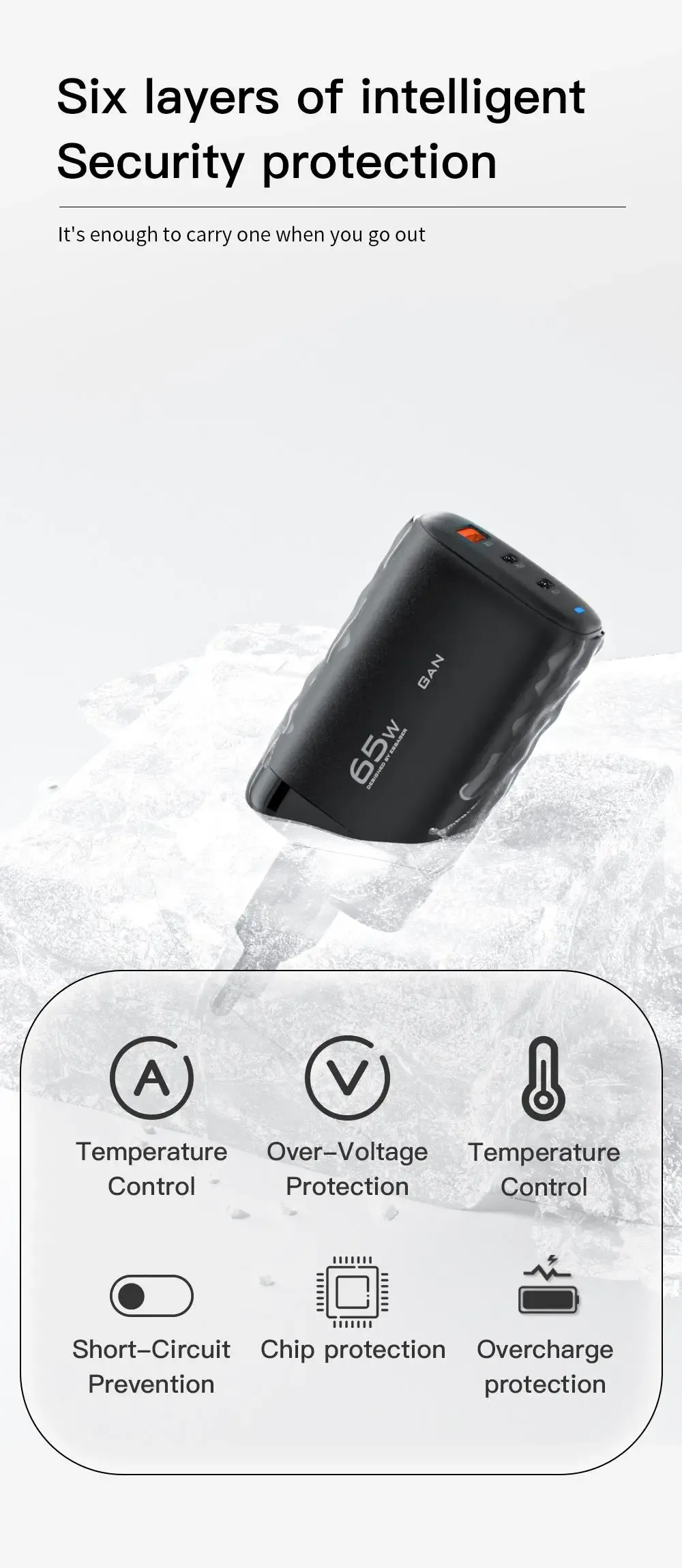Chargeur Essager, connectique et prise