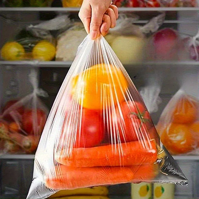 Wait, the title is already in French. Here is a cleaner version:

200 sacs de conservation alimentaire transparents grand format, résistants et sûrs, idéaux pour les fruits, les légumes et les produits frais, pour une cuisine bien organisée 4