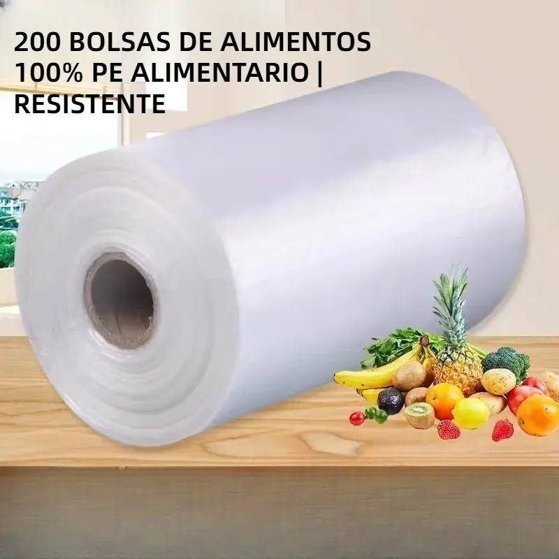 Sacs de conservation alimentaire transparents en rouleau