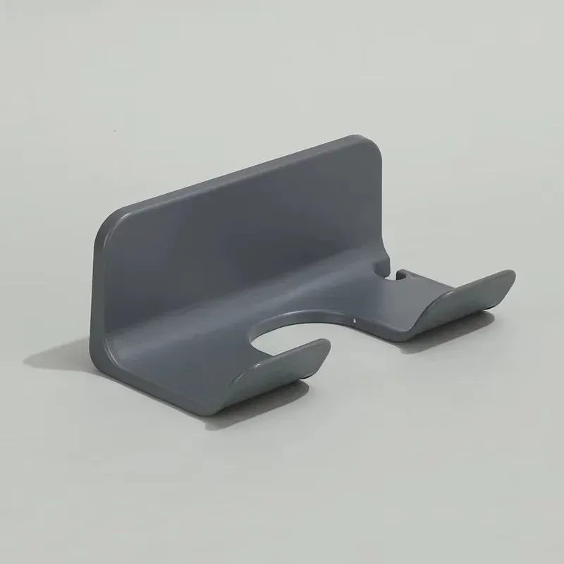 Support mural pour sèche-cheveux, étagère de rangement murale sans perçage pour salle de bain 7