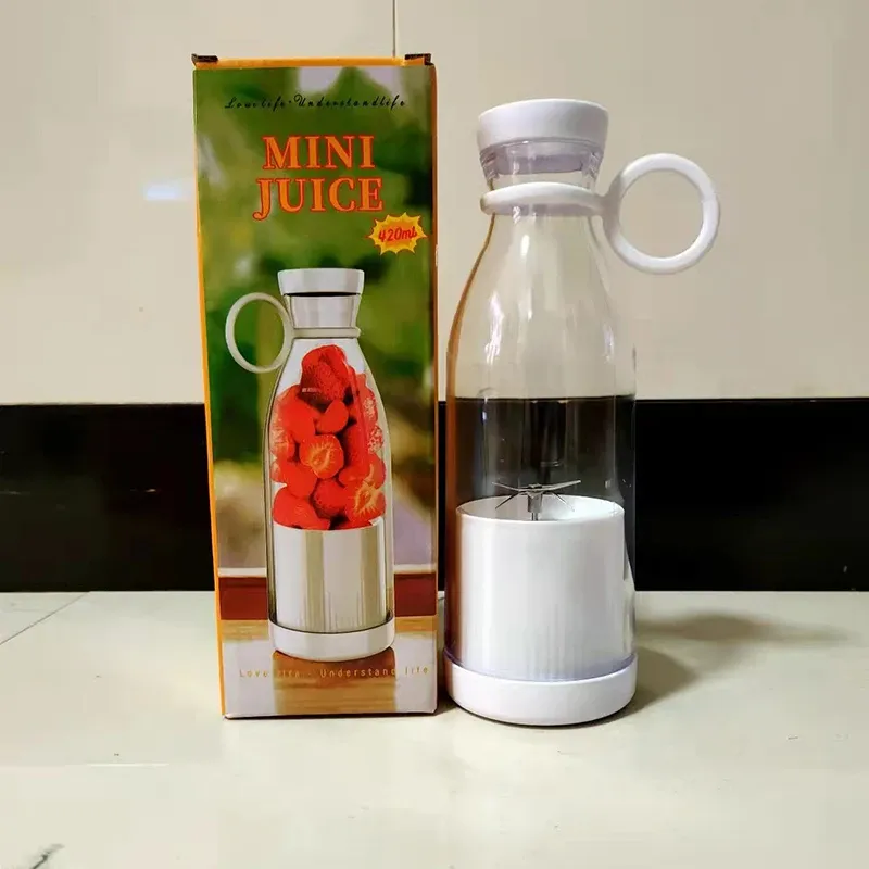 Mini presse-agrumes portable rechargeable par USB, mixeur multifonction à 6 lames pour fruits frais et smoothies 10