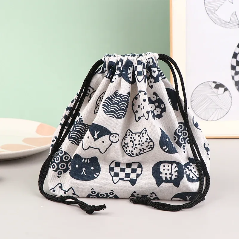 Sac de rangement pour boîte à lunch, détail de la fermeture