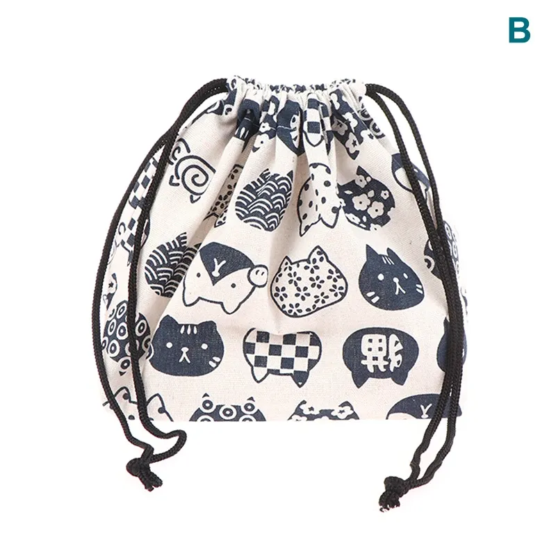 Sac de rangement pour boîte à lunch de style japonais, idéal pour voyage, pique-nique et camping, portable et lavable 10