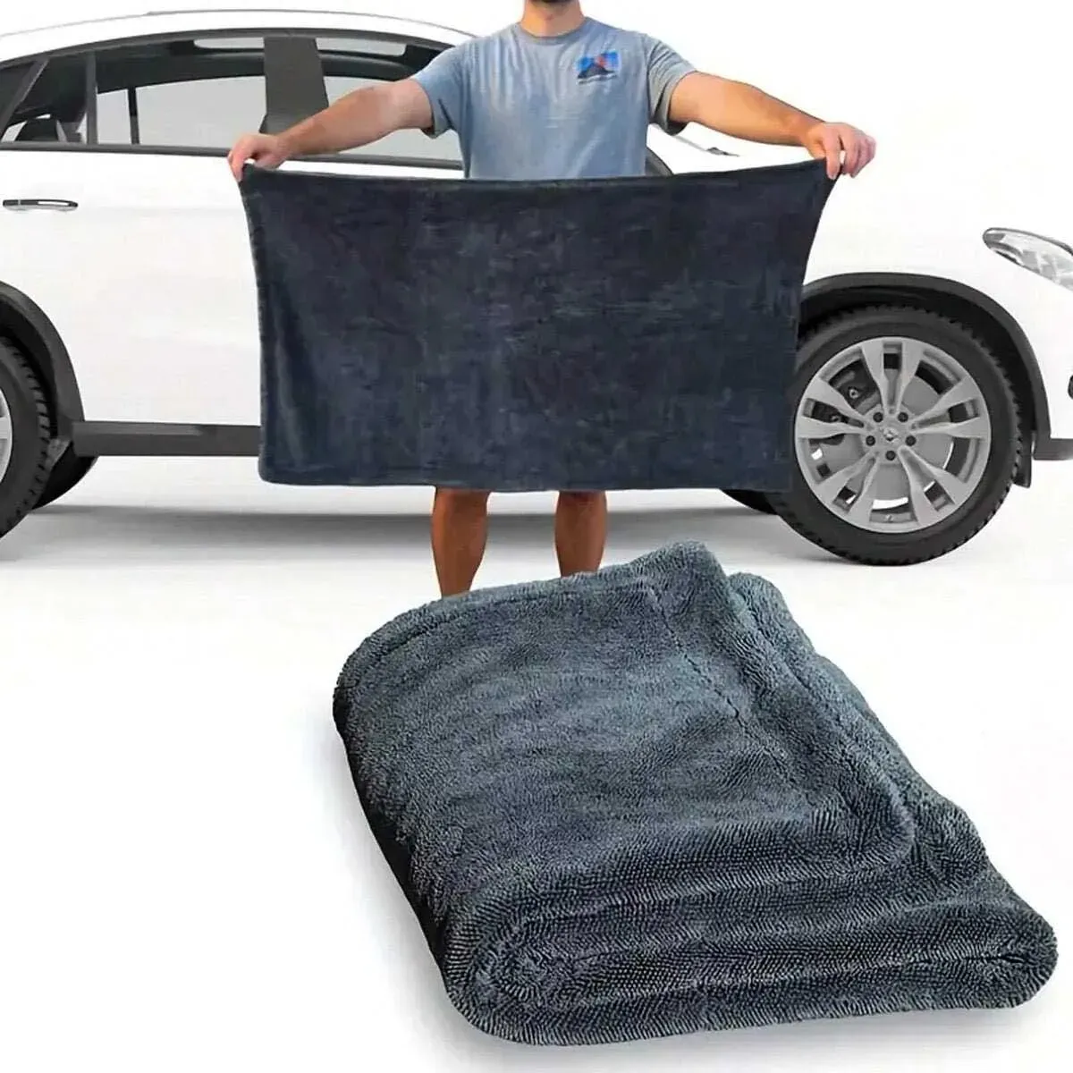 Serviette de nettoyage en microfibre pour voiture, absorbante, idéale pour les vitres et l'entretien automobile et domestique 2
