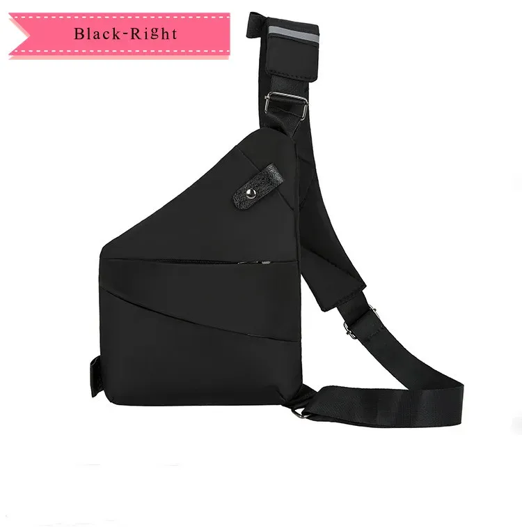 Sacs de poitrine multifonctions anti-vol pour hommes, sacs à bandoulière simples et étanches, sac banane 8