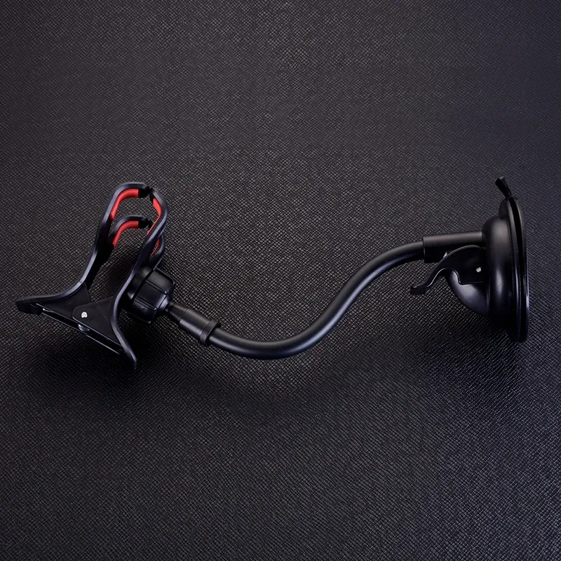 Support universel pour téléphone de voiture à rotation 360°, flexible, pour tableau de bord et pare-brise, compatible GPS 5