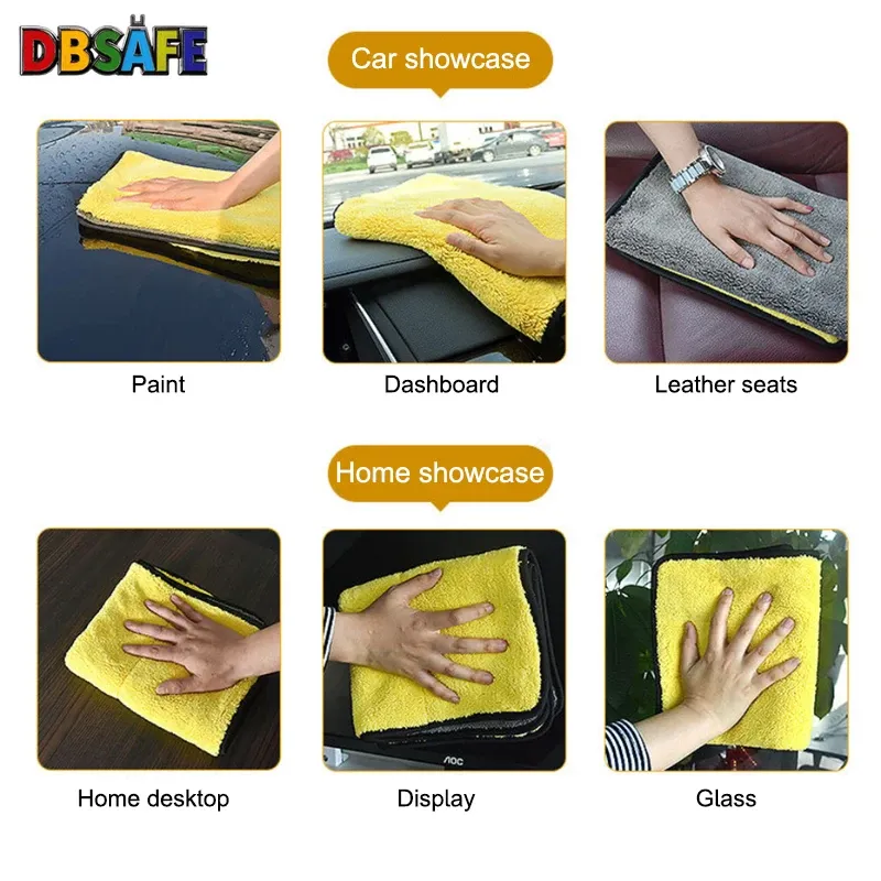Serviette de séchage en microfibre haut de gamme pour voiture 6