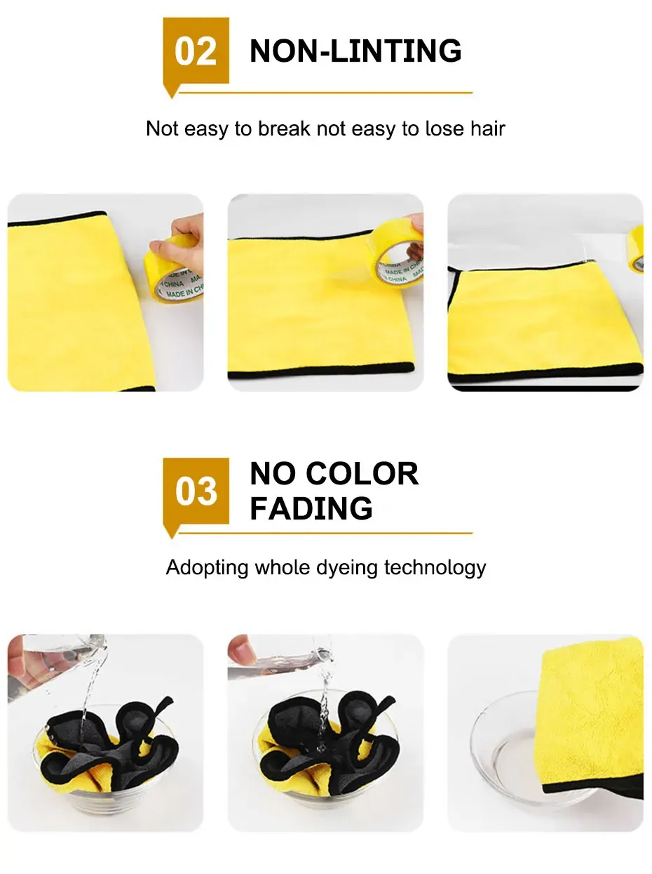 Serviette de nettoyage pour voiture en situation