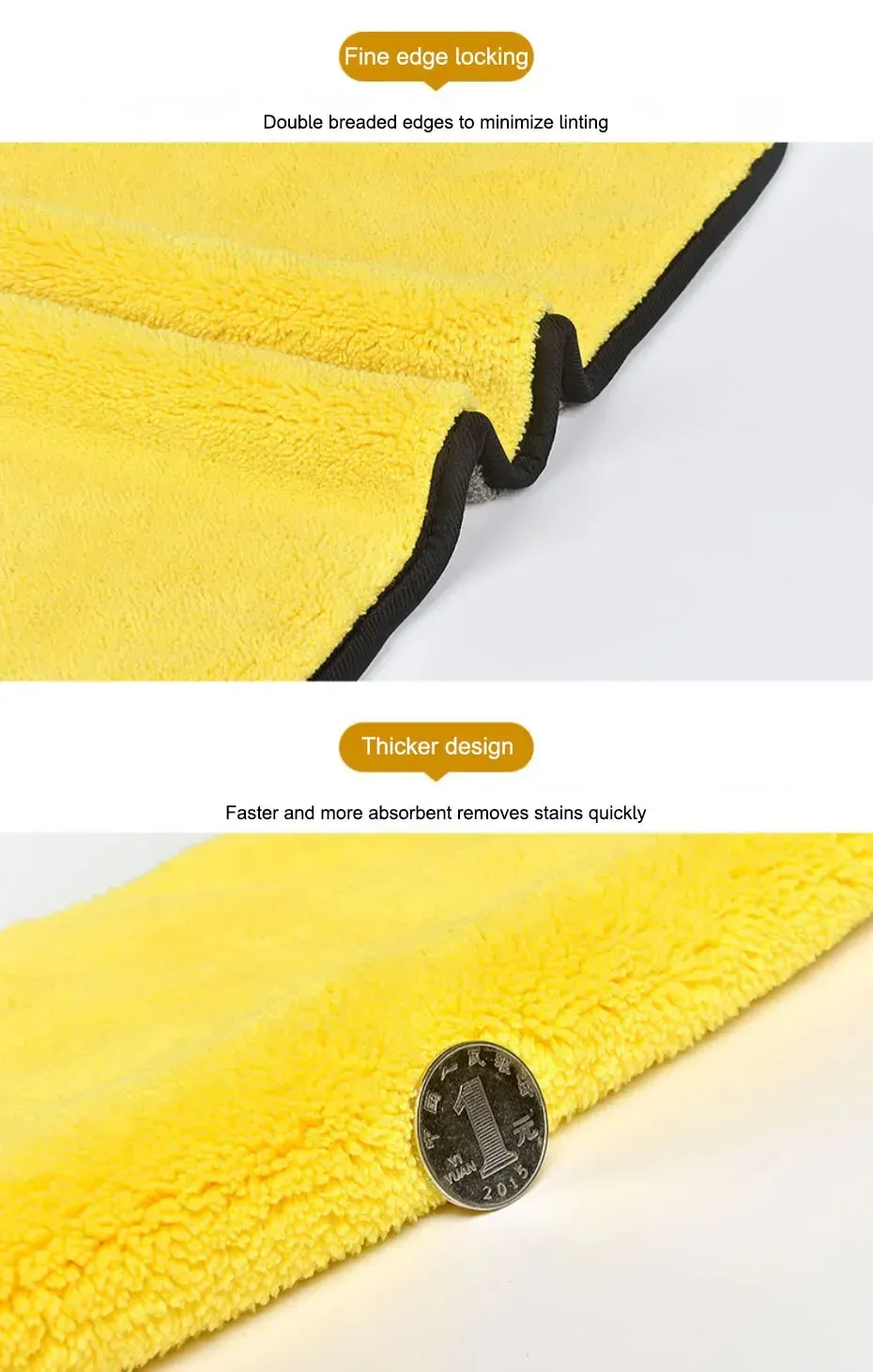 Détail de la finition microfibre