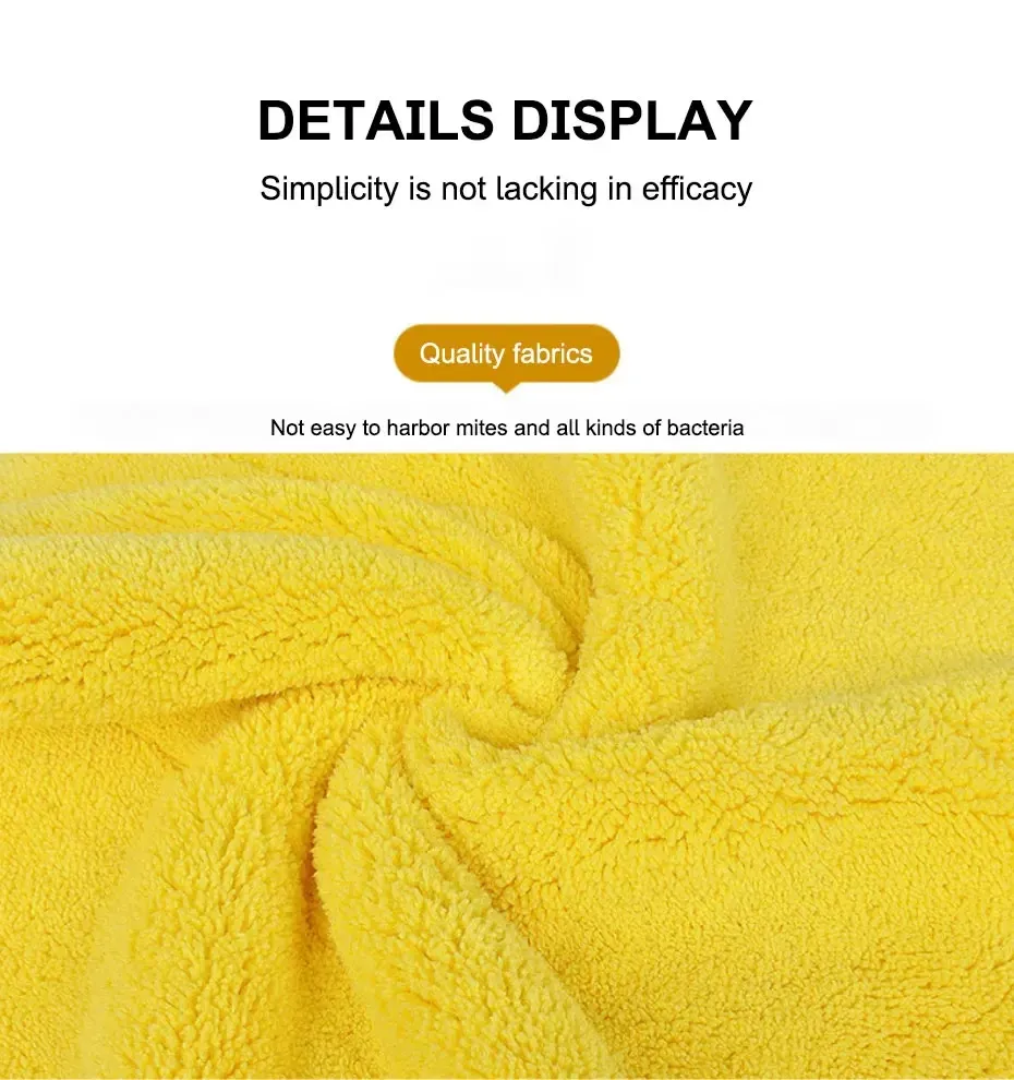 Serviette de lavage en usage