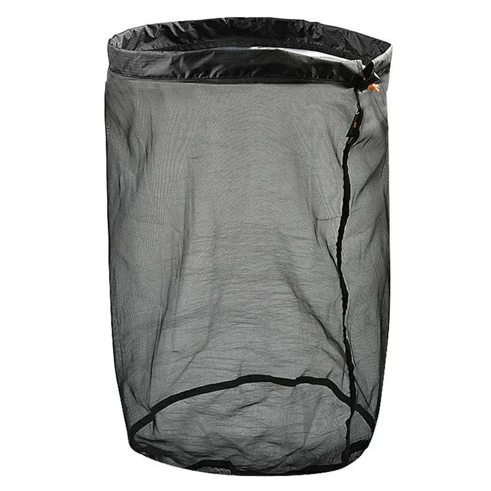 Sac de rangement en maille ultraléger à cordon de serrage pour voyage et camping 5