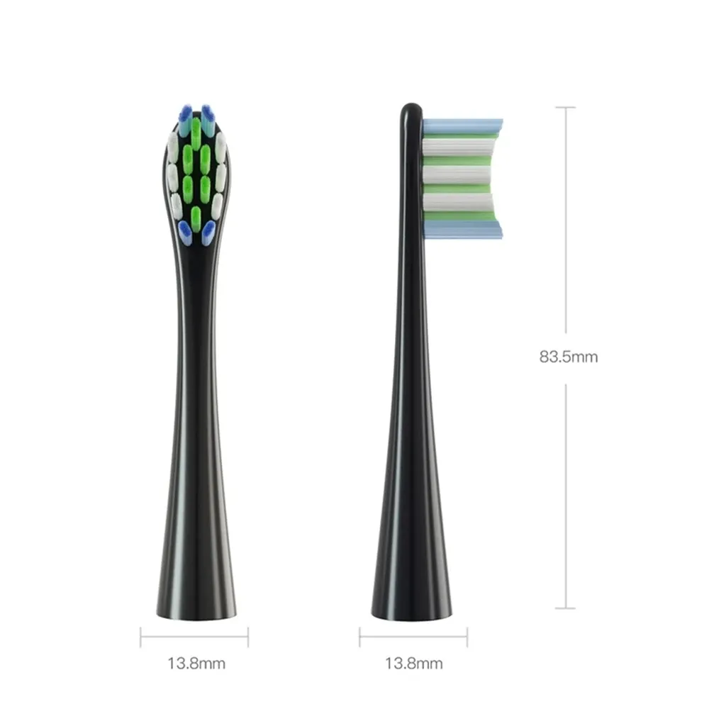 Brossettes de rechange pour brosse à dents électrique, lot de 4, compatibles Oclean X Pro Elite, X, X Pro, Flow, F1 et Air 2, avec capuchon de protection 4