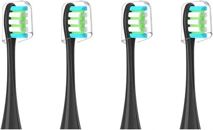 Brossettes de rechange pour brosse à dents électrique, lot de 4, compatibles Oclean X Pro Elite, X, X Pro, Flow, F1 et Air 2, avec capuchon de protection 10