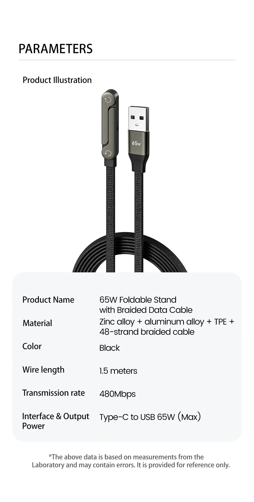 Support de téléphone en position d'utilisation