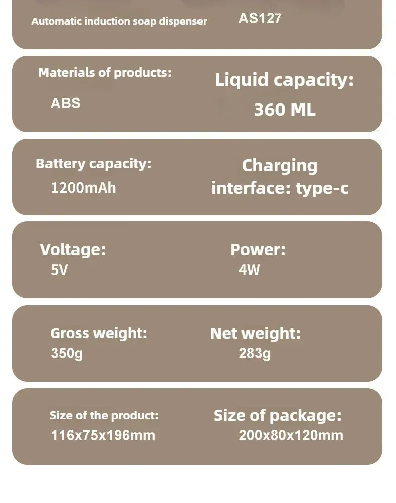 Distributeur de savon automatique, vue finale