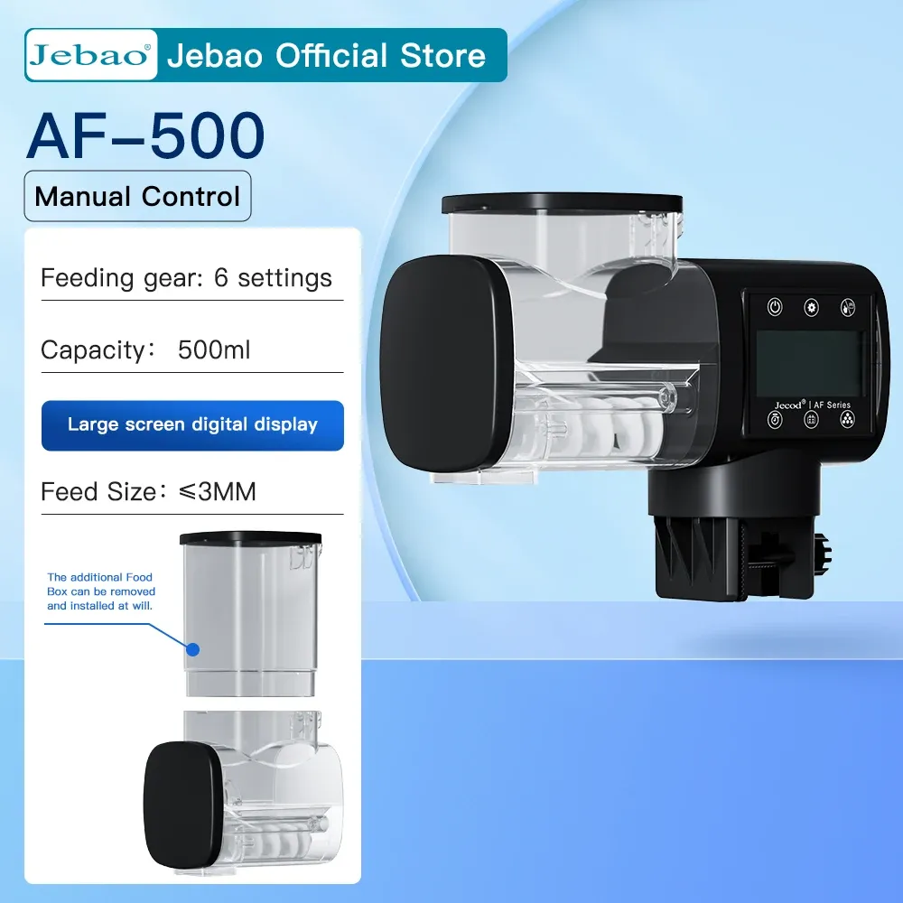 Distributeur automatique de nourriture intelligent Jebao Jecod pour aquarium, programmable et numérique 10