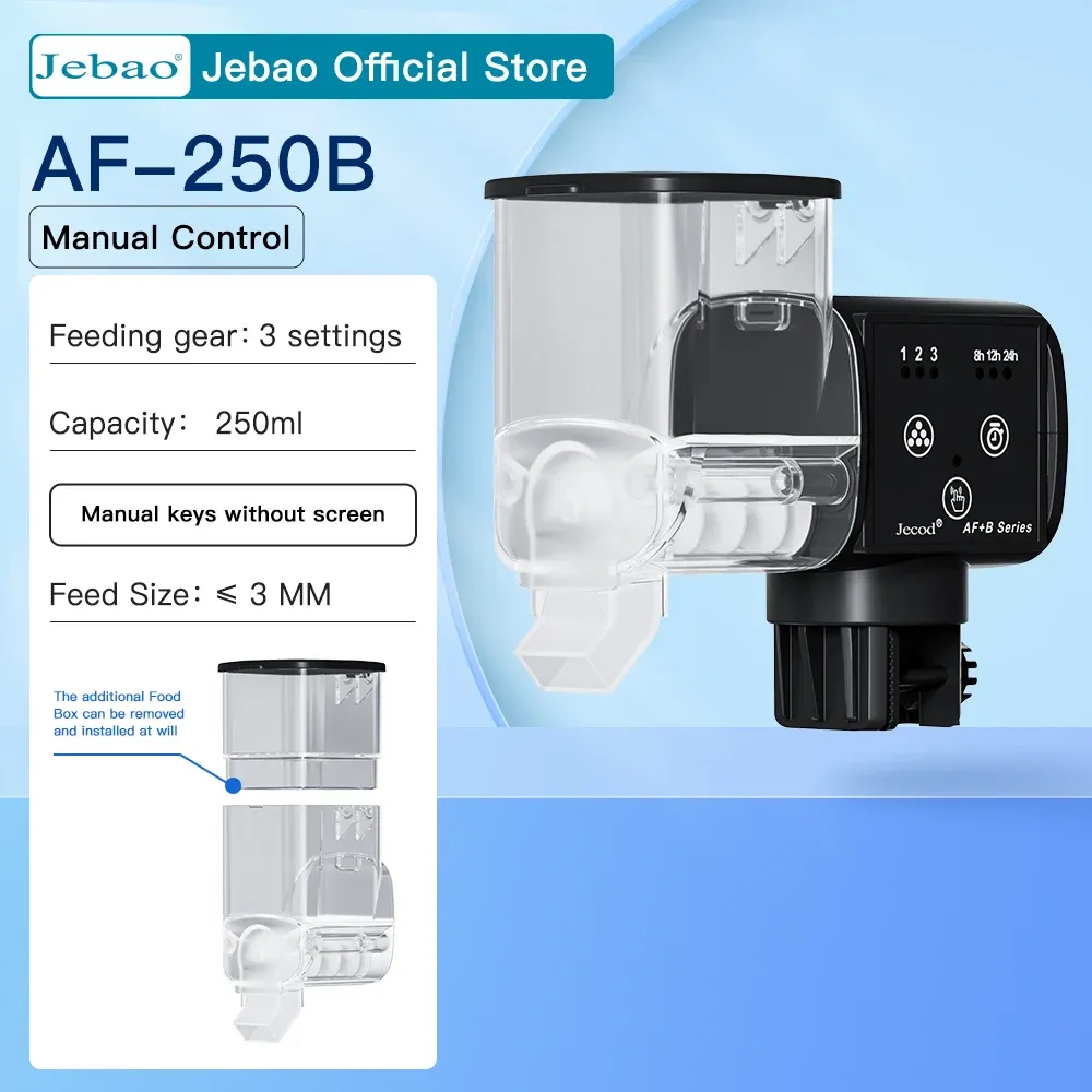 Distributeur automatique de nourriture intelligent Jebao Jecod pour aquarium, programmable et numérique 8