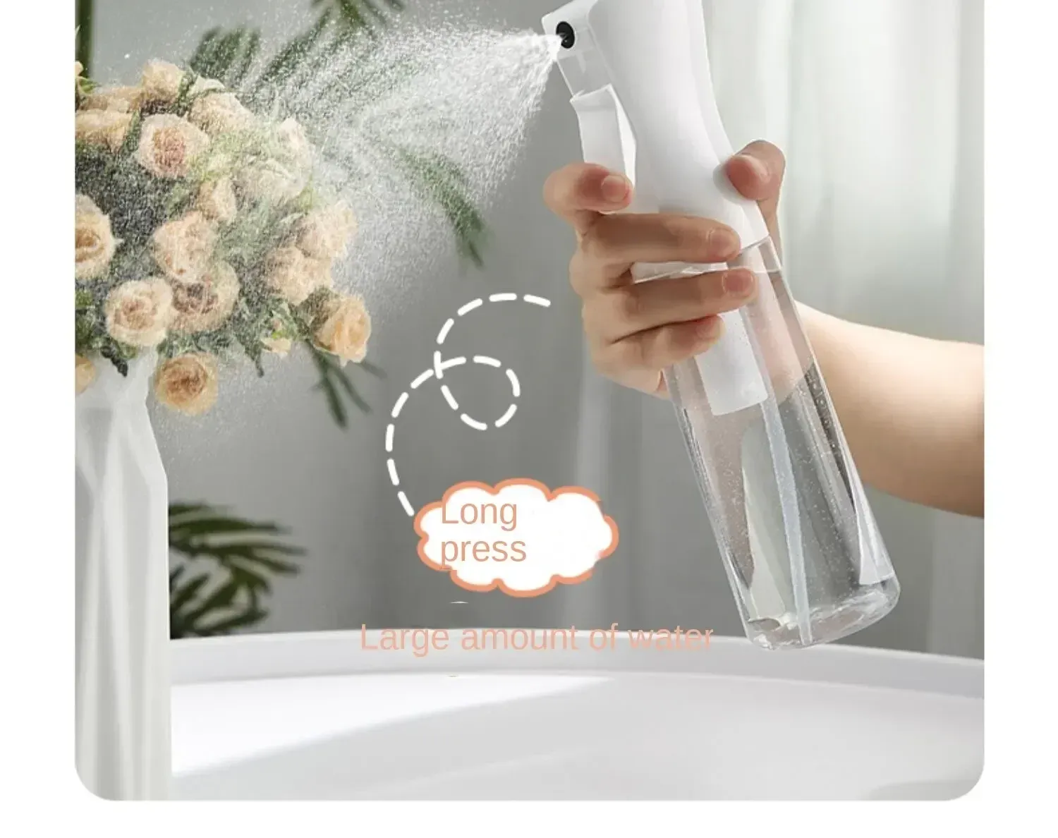 Pulvérisateur d'eau, détail du corps de l'appareil