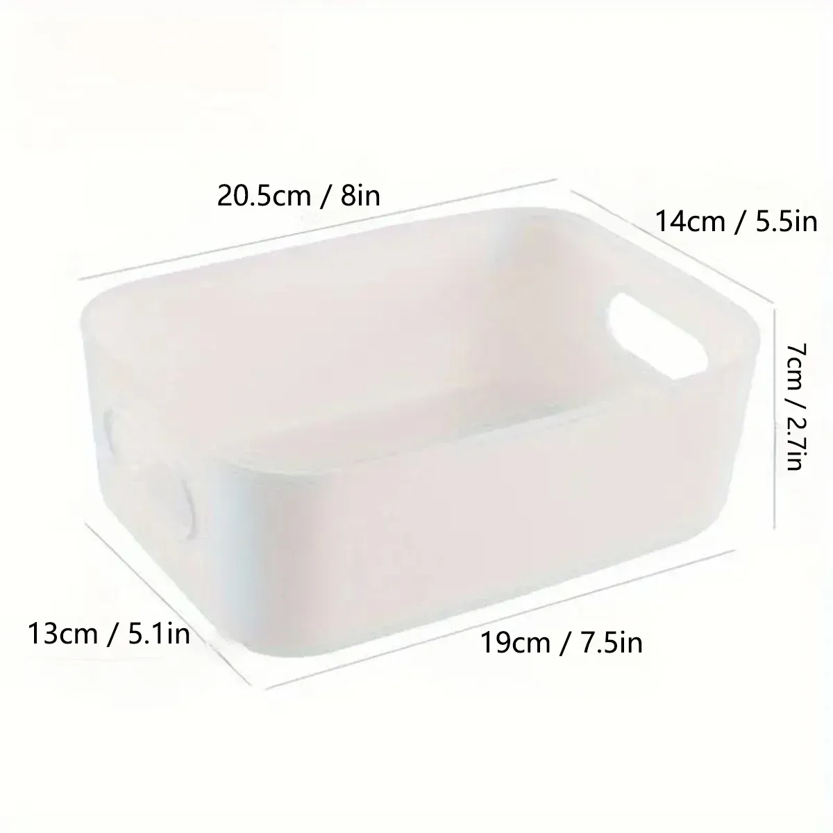 Boîte de rangement en situation d'utilisation