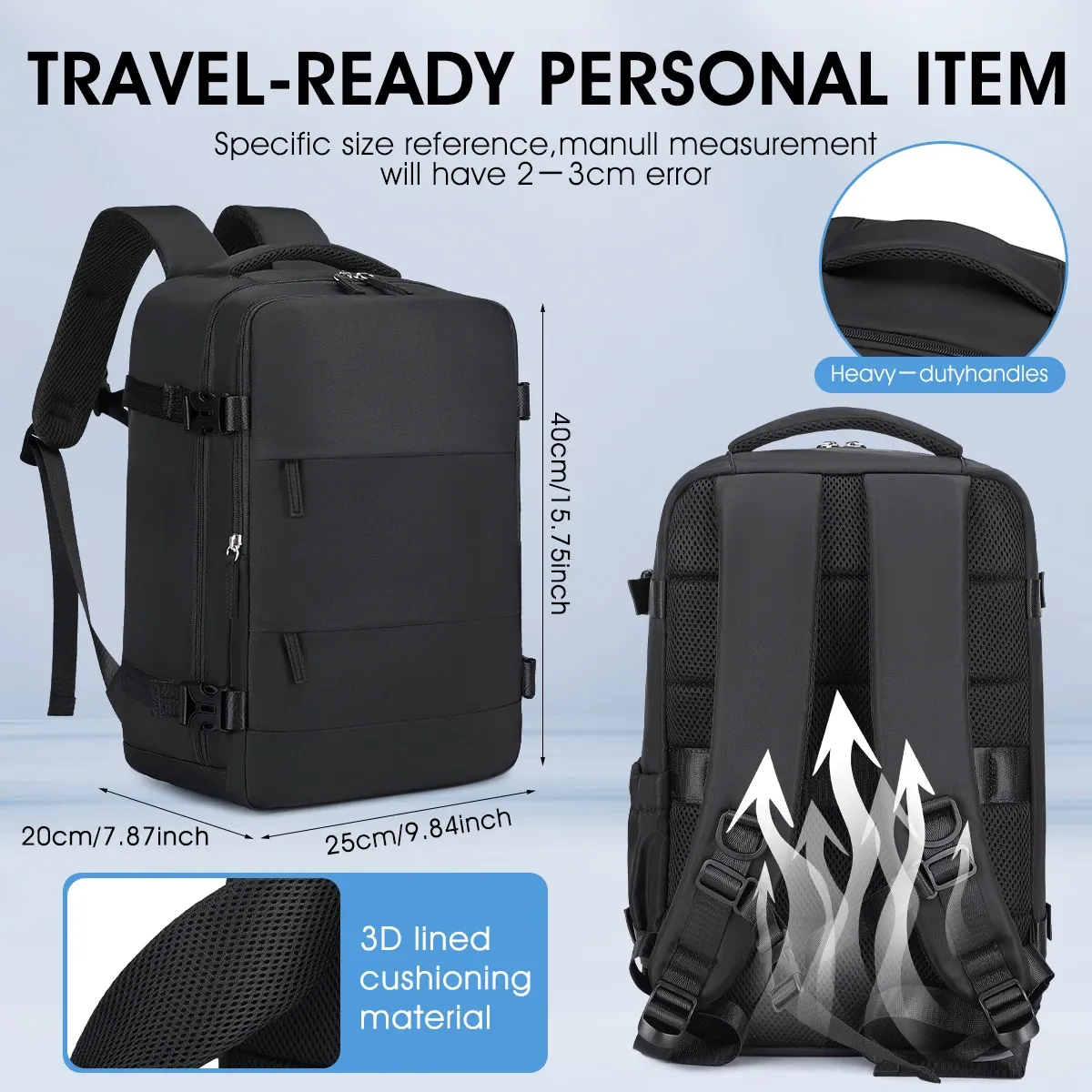 Sac de voyage pliable, détail du design