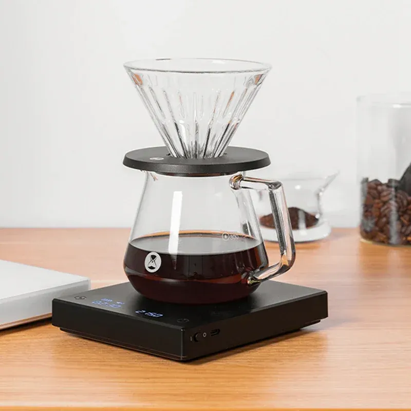 TIMEMORE Balance de cuisine numérique Black Mirror Basic avec minuteur, rechargeable en USB, pour café et aliments 2