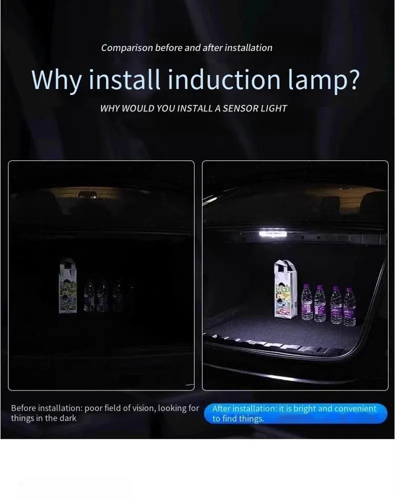 Lampe LED installée dans un espace sombre