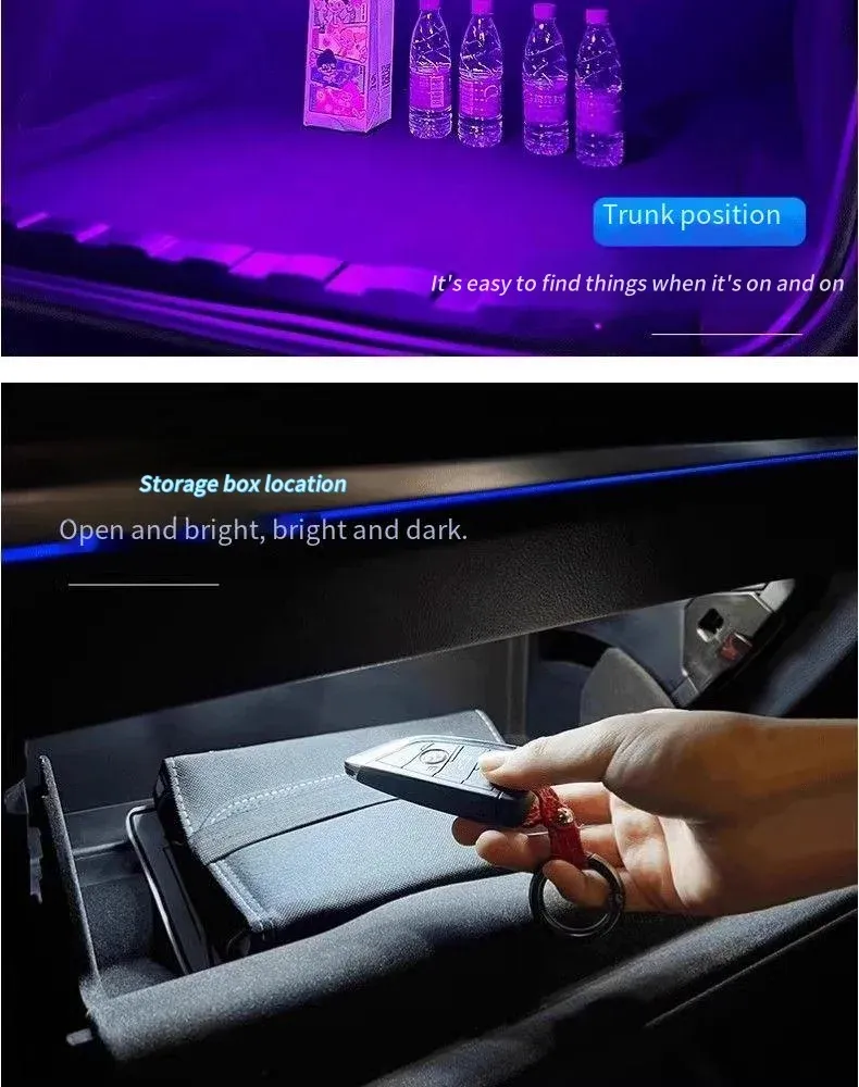 Lampe LED sous différents éclairages