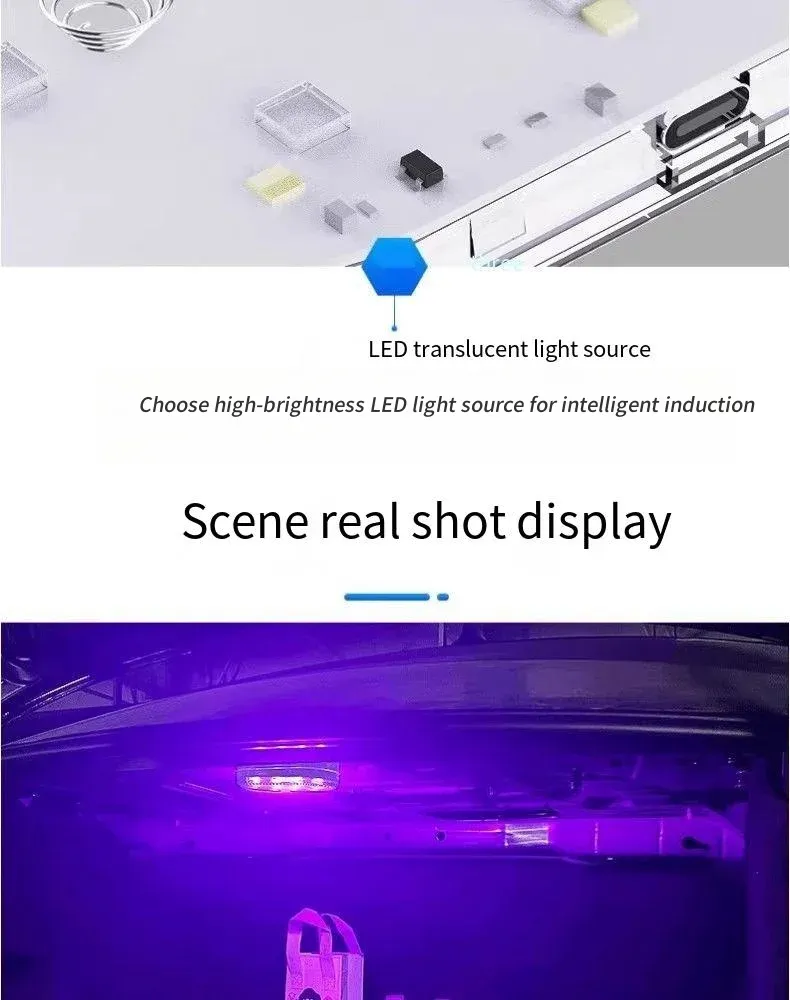 Lampe LED éclairant une porte d'entrée