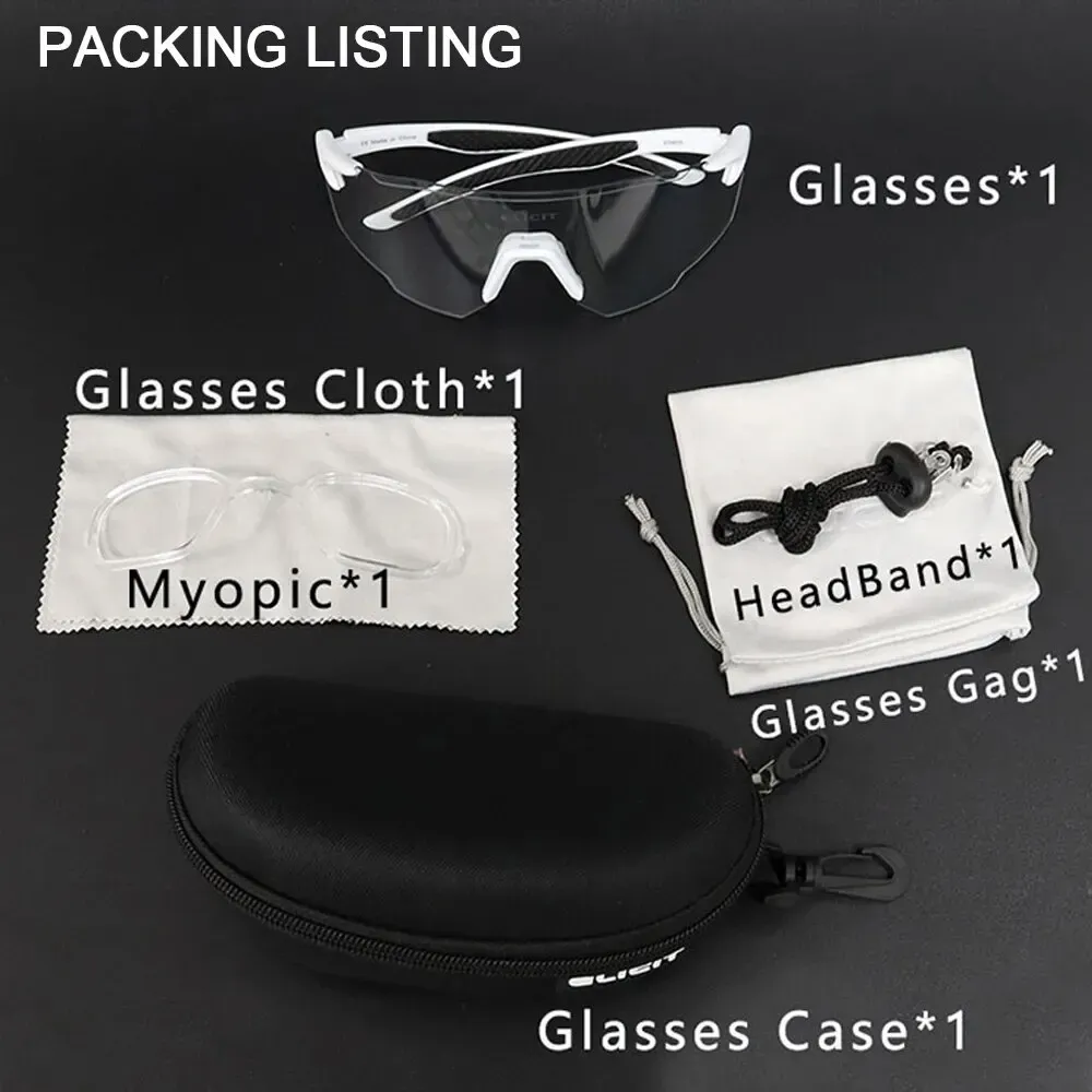 ELICIT Lunettes de Cyclisme Polarisées Photochromiques Unisexes, Protection UV400 6