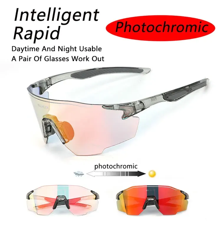 Lunettes de cyclisme polarisées ELICIT, vue de face