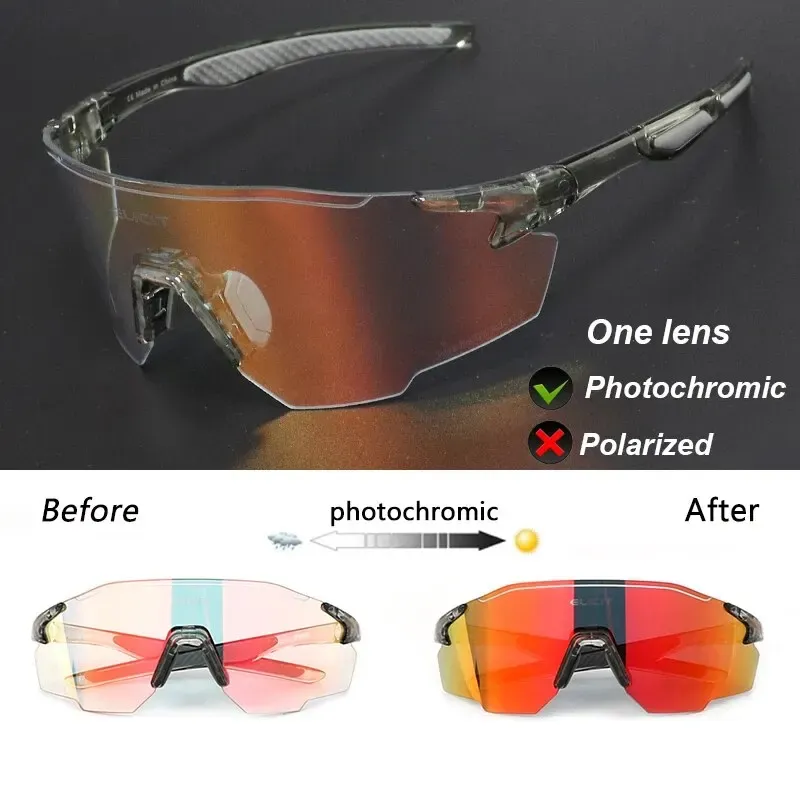 ELICIT Lunettes de Cyclisme Polarisées Photochromiques Unisexes, Protection UV400 7