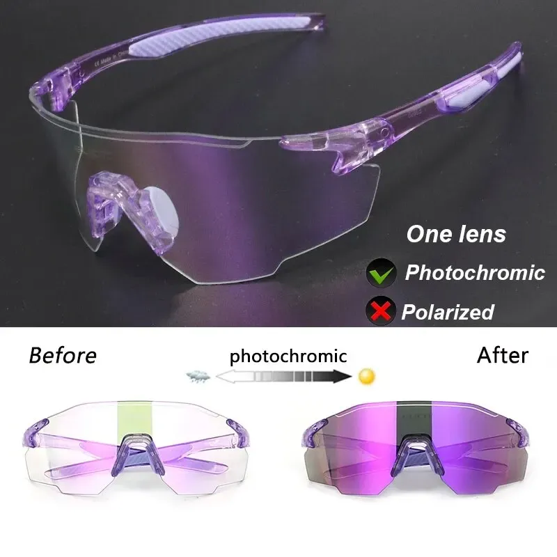 ELICIT Lunettes de Cyclisme Polarisées Photochromiques Unisexes, Protection UV400 10