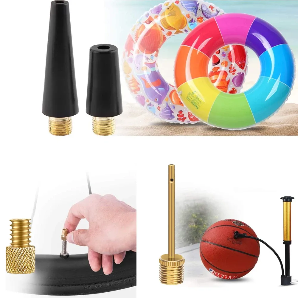 Adaptateur de valve pour pneu, aiguille de gonflage, embout pour ballon et adaptateur pour pompe à air Xiaomi et autres gonfleurs électriques compatibles 3