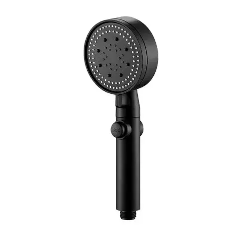 Pommeau de douche haute pression à 5 modes, avec flexible et pomme réglable, économie d'eau, fonction d'arrêt en un clic, accessoire de salle de bains 10